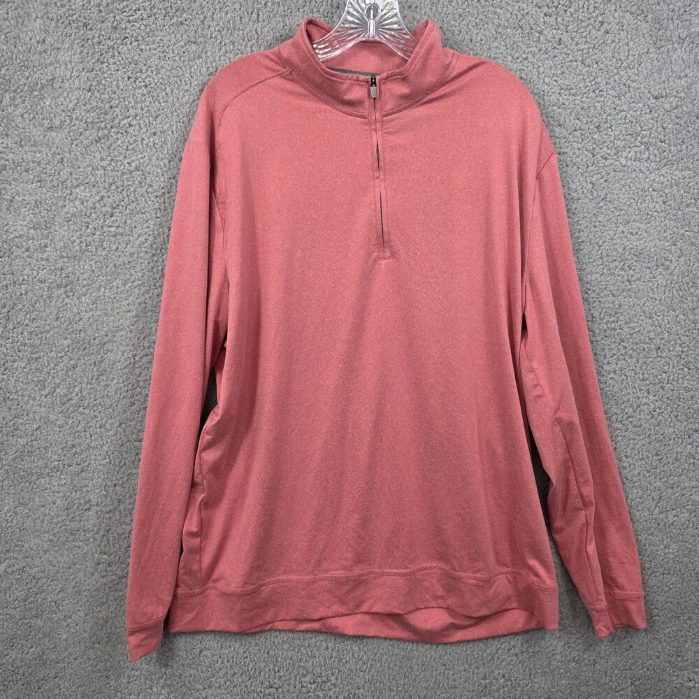 johnnie-O Men's Nantucket Flex Golf 1/4 Zip Polyester Size XL